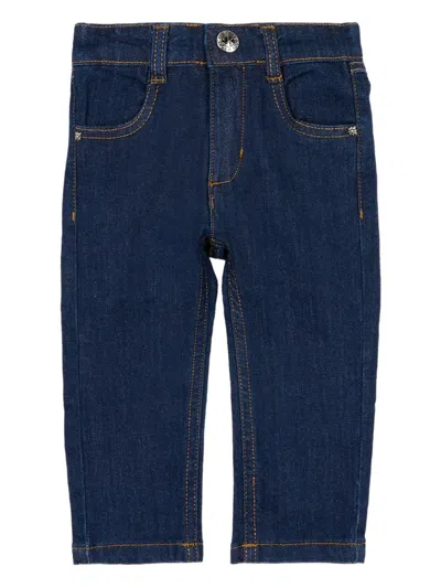 John Richmond Junior Babies' Back-logo Jeans In Blue