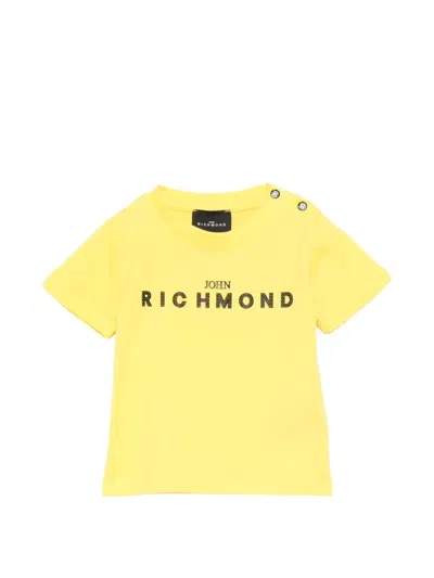 John Richmond Junior Babies' Buttoned T-shirt In Yellow