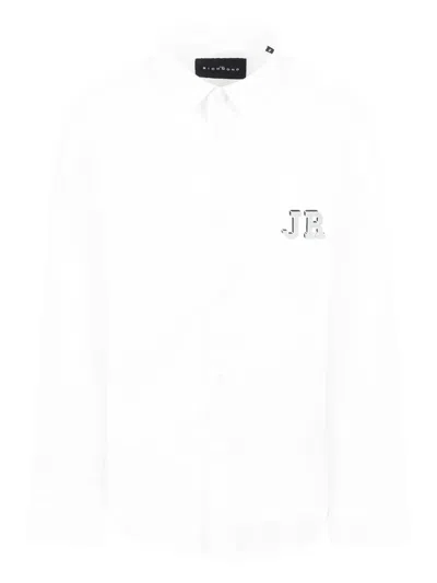 John Richmond Junior Kids' Cotton Shirt In White