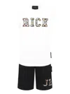 John Richmond Junior Cotton Shorts Set In White