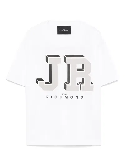 John Richmond Junior Kids' Cotton T-shirt In White