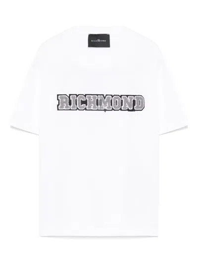John Richmond Junior Kids' Cotton T-shirt In White