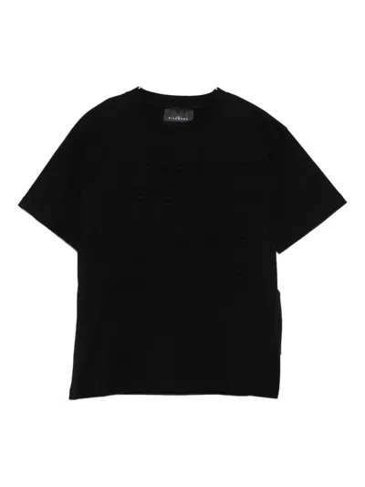 John Richmond Junior Kids' Crew-neck T-shirt In Black