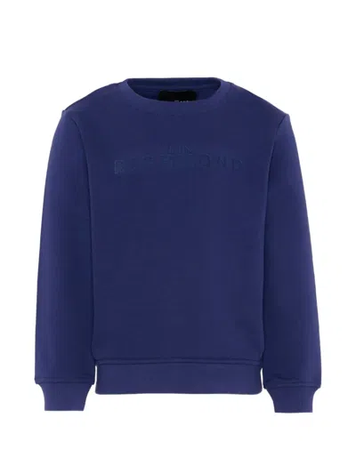 John Richmond Junior Kids' Crew-neck Sweatshirt In Blue