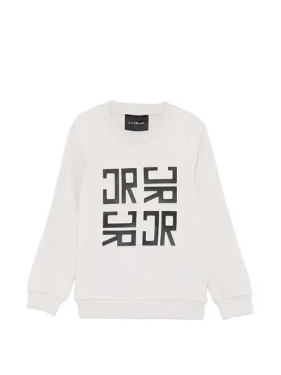 John Richmond Junior Kids' Crew-neck Sweatshirt In Gray