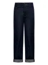 John Richmond Junior Cuffed Jeans In Blue