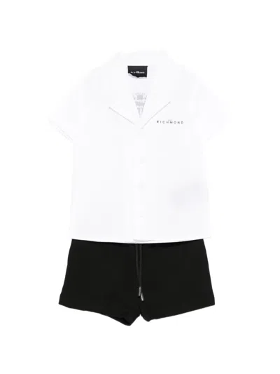 John Richmond Junior Drawstring Babywear Set In Black