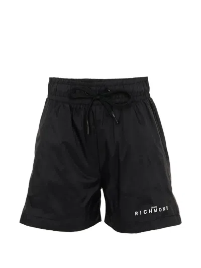 John Richmond Junior Kids' Drawstring Boxer Shorts In Black