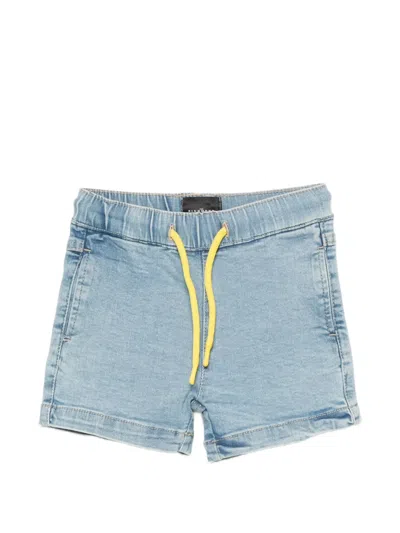 John Richmond Junior Babies' Drawstring Logo-patch Shorts In Blue
