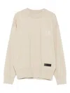 John Richmond Junior Embroidered Logo Jumper In Neutral
