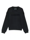 John Richmond Junior Embroidered-logo Sweatshirt In Black