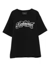 John Richmond Junior Embroidered-script T-shirt In Black