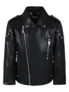 John Richmond Junior Faux-leather Jacket In Black