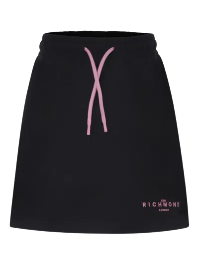 John Richmond Junior Kids' Fleece Skirt In Black