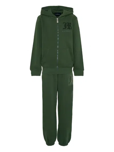 John Richmond Junior Kids' Hooded Tracksuit In Green