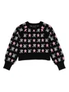 John Richmond Junior Intarsia-logo Sweater In Black
