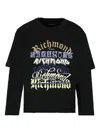 John Richmond Junior Layered Graphic-print T-shirt In Black