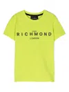 John Richmond Junior Logo-appliqué Cotton T-shirt In Green