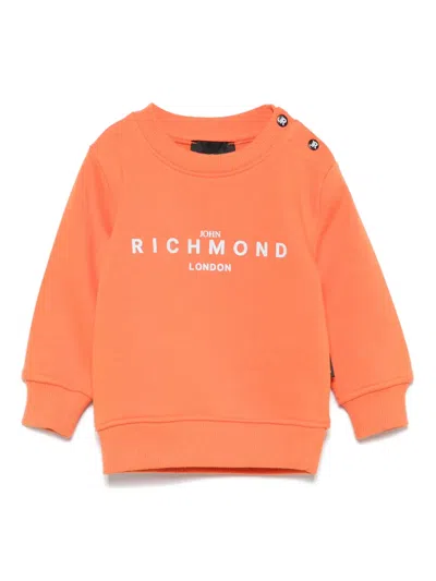 John Richmond Junior Babies' Logo-appliqué Sweatshirt In Orange