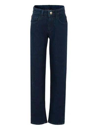 John Richmond Junior Kids' Logo-detail Jeans In Blue