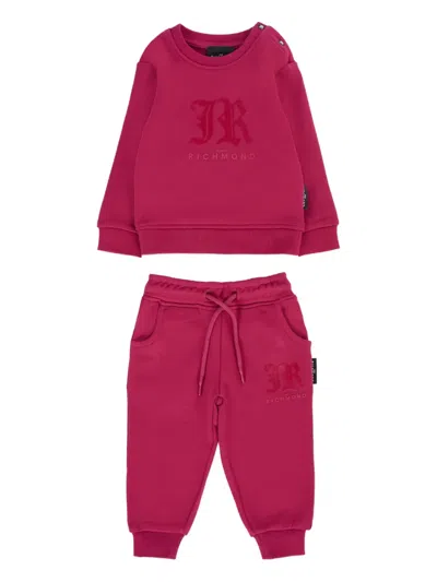 John Richmond Junior Babies' Logo-detail Tracksuit In Pink