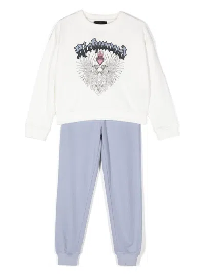 John Richmond Junior Kids' Logo-embroidered Tracksuit Set In White