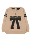 John Richmond Junior Logo Graphic Sweatshirt In Neutral