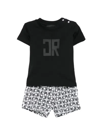 John Richmond Junior Babies' Logo-graphic Tracksuit (set Of Two) In Black