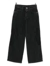 John Richmond Junior Logo-patch Denim Trousers In Black