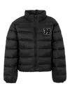 John Richmond Junior Logo-patch Padded Jacket In Black