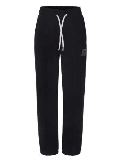 John Richmond Junior Kids' Logo-patch Track Pants In Black