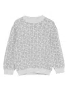 John Richmond Junior Logo-pattern Wool Sweater In Blue