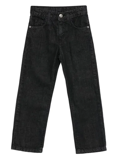 John Richmond Junior Kids' Logo-plaque Jeans In Green