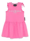 John Richmond Junior Logo-print Dress In Pink