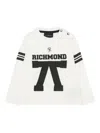 John Richmond Junior Logo-print Long-sleeve T-shirt In White