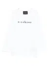 John Richmond Junior Logo-print Long-sleeve Top In White