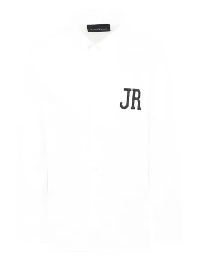 John Richmond Junior Kids' Logo-print Shirt In White