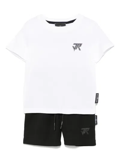 John Richmond Junior Kids' Logo-print Shorts Set (set Of Two) In White