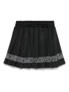 John Richmond Junior Logo-print Skirt In Black