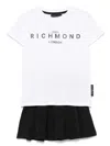 Shop John Richmond Junior Logo-print Skirt Set In White