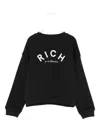 John Richmond Junior Logo-print Sweatshirt In Black