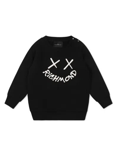 John Richmond Junior Babies' Logo-print Sweatshirt In Black