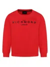 John Richmond Junior Logo-print Sweatshirt In Red