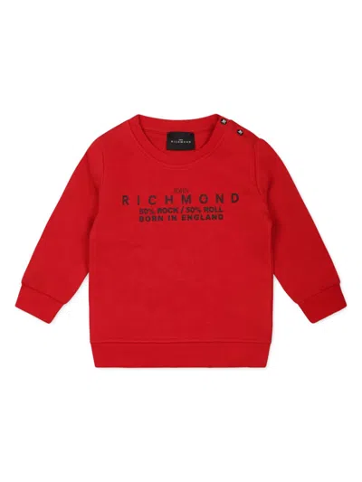 John Richmond Junior Babies' Logo-print Sweatshirt In Red