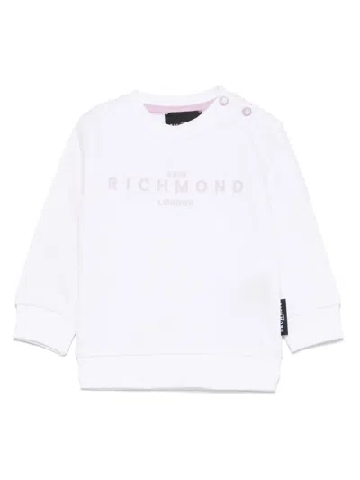 John Richmond Junior Babies' Logo-print Sweatshirt In White