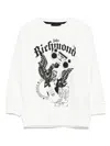 John Richmond Junior Logo-print Sweatshirt In White
