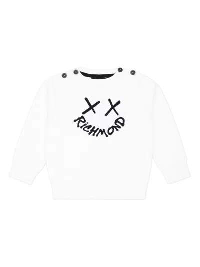 John Richmond Junior Babies' Logo-print Sweatshirt In White