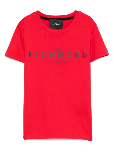 John Richmond Junior Kids' Logo-print T-shirt In Red