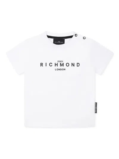 John Richmond Junior Babies' Logo-print T-shirt In White