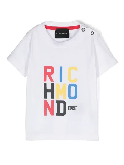 John Richmond Junior Babies' Logo-print T-shirt In White
